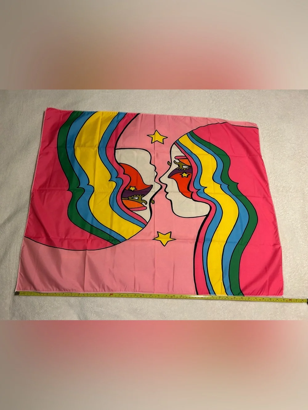 New tapestry home wall decor goddess her feminine flower rainbow kiss hippy rave